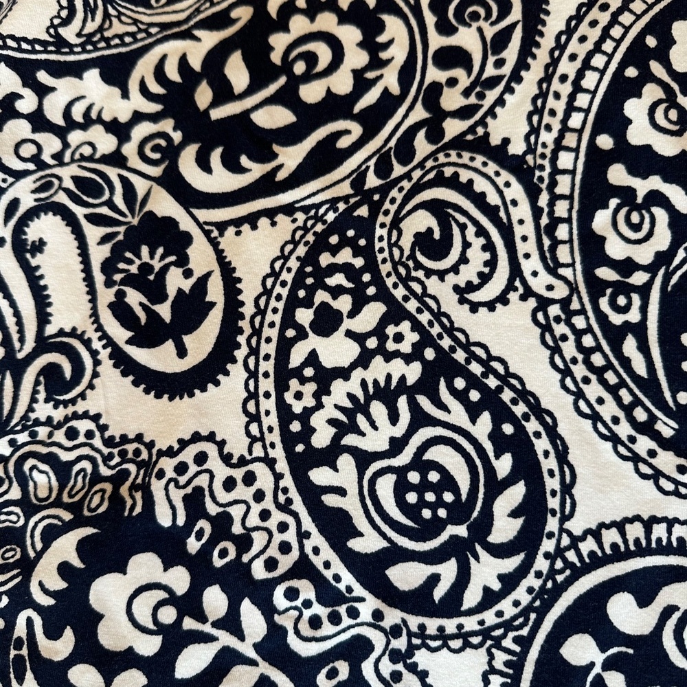 Talbots Navy/white print kniti jersey dress, M, G1279 - Picture 5 of 8